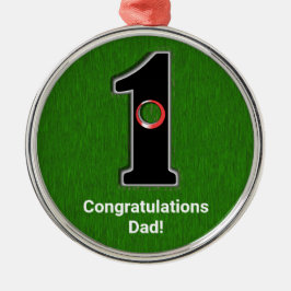 Glückwunsch Golfer Hole in einem Maßstab Ornament Aus Metall