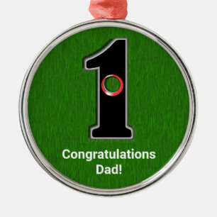 Glückwunsch Golfer Hole in einem Maßstab Ornament Aus Metall