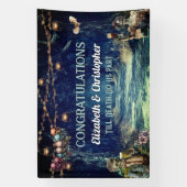 Glückwunsch Gothic Halloween Hochzeit Banner (Vertikal)