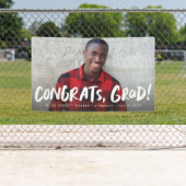Glückwunsch graben trendigen ein Foto Abschluss Banner (Insitu)