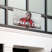 Glückwunsch graben trendigen ein Foto Abschluss Banner (Äußeres Gebäude)