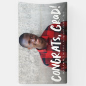 Glückwunsch graben trendigen ein Foto Abschluss Banner (Vertikal)