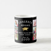 GLÜCKWUNSCH GRAD 12 Foto Collage Gold Cap Kaffeetasse (Mittel)