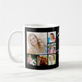 GLÜCKWUNSCH GRAD 12 Foto Collage Gold Cap Kaffeetasse (Links)