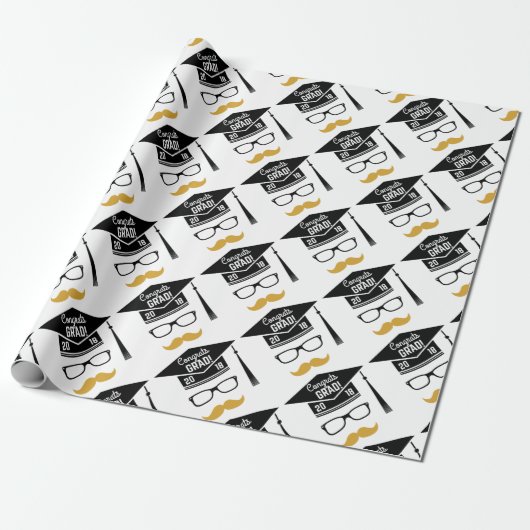 Glückwunsch grad 2018 geschenkpapier (Ungerollt)