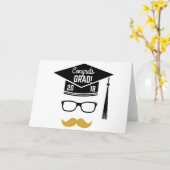 Glückwunsch grad 2018 karte (Gelbe Blume)