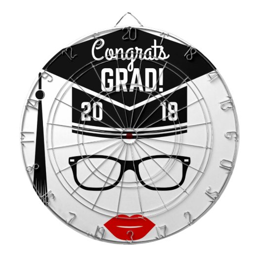Glückwunsch grad 2018 Mädchen Dartscheibe (vorne)