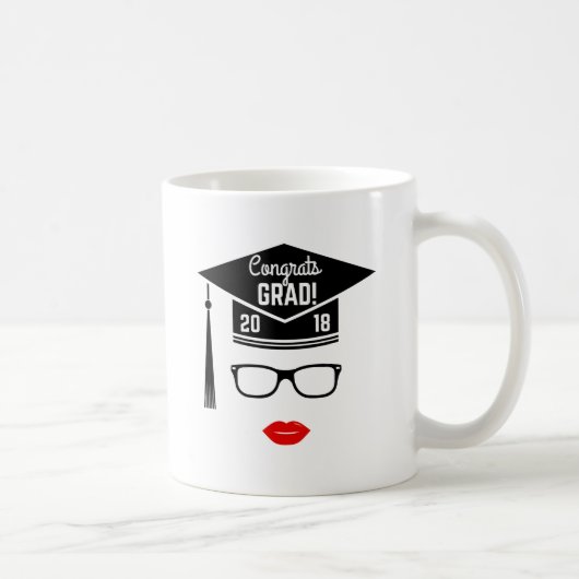 Glückwunsch grad 2018 Mädchen Kaffeetasse (Rechts)