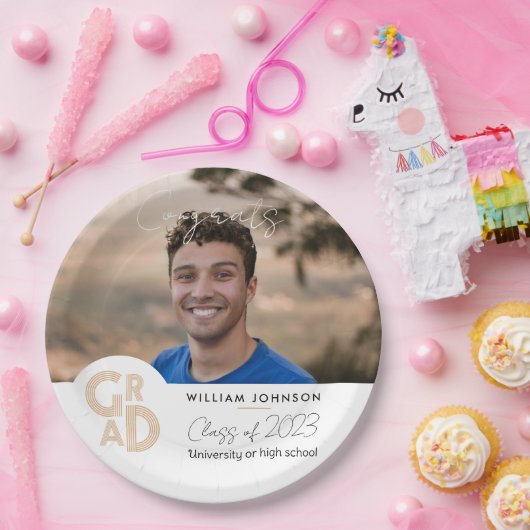 Glückwunsch Grad 2023 Pappteller (Party)