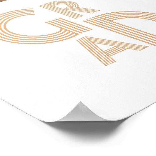 Glückwunsch Grad 2023 Poster (Ecke)