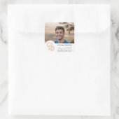 Glückwunsch Grad 2023 Quadratischer Aufkleber (Tasche)