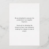 Glückwunsch Grad 2024 Ankündigung 2 Fotos Gold Rea (Rückseite)