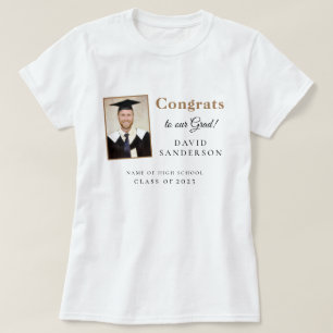 Glückwunsch Grad 2024 Name Foto Abschluss T-Shirt