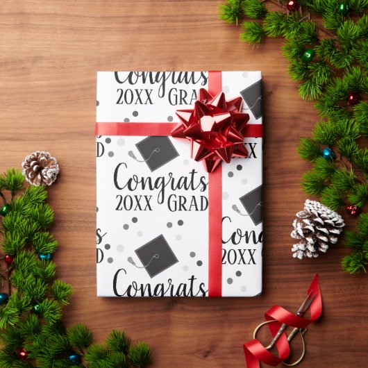 Glückwunsch Grad 2024 Packpapier (Feiertagsgeschenk)