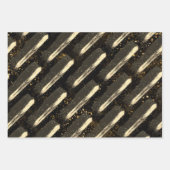 Glückwunsch Grad 2024 Schwarz-Gold-Umschlagpapier Geschenkpapier Set (Vorderseite 3)