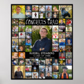 Glückwunsch Grad 66 FotoCollage benutzerdefinierte Poster (Vorne)