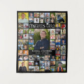 Glückwunsch Grad 66 FotoCollage benutzerdefinierte Wandteppich (Vorderseite)