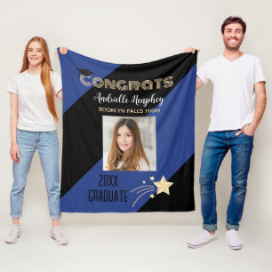 Glückwunsch Grad! Abschluss Fleecedecke