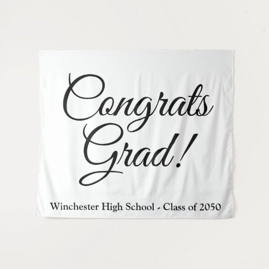 Glückwunsch Grad Abschluss Wandteppich (Vorderseite (Horizontal))