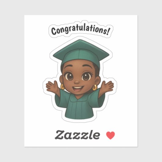 Glückwunsch Grad Aufkleber (Blatt)