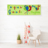 Glückwunsch! Grad Balloons Hats Banner (Insitu)