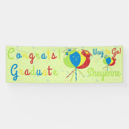 Glückwunsch! Grad Balloons Hats Banner