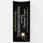 Glückwunsch Grad! Banner für Doktortitel-Glückwuns (Vertikal)