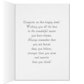 Glückwunsch Grad. Benutzerdefinierte florale Muste (Innen (Rechts))