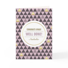 Glückwunsch Grad. Benutzerdefiniertes geometrische