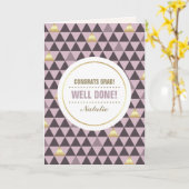 Glückwunsch Grad. Benutzerdefiniertes geometrische Karte (Gelbe Blume)