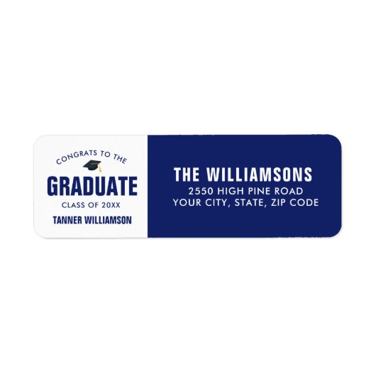 Glückwunsch Grad Cap Class 20XX Moderne Grad Custo (Vorne)