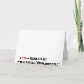 Glückwunsch Grad Card Karte (Rückseite)