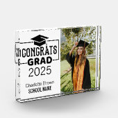 Glückwunsch Grad Custom Fotoblock für sie oder ihn (Links)