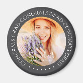 Glückwunsch Grad Einfaches Modernes Foto Magnet (Vorne)