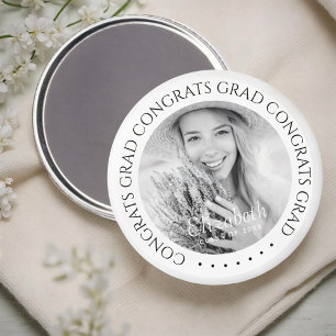 Glückwunsch Grad Einfaches Modernes Foto Magnet