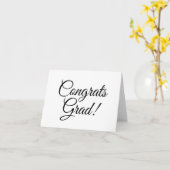 Glückwunsch grad elegante Drehbuch einfache Abschl Karte (Gelbe Blume)