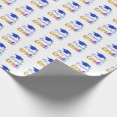 Glückwunsch Grad Farben, Spaß Geschenkpapier (Ecke)