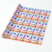 Glückwunsch Grad Farben, Spaß Geschenkpapier (Ungerollt)