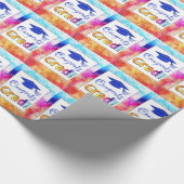 Glückwunsch Grad Farben, Spaß Geschenkpapier (Ecke)