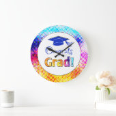 Glückwunsch Grad Farben, Spaß Große Wanduhr (Zuhause)