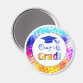 Glückwunsch Grad Farben, Spaß Magnet (Vorderseite/Rückseite)