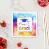 Glückwunsch Grad Farben, Spaß Serviette (Beispiel)