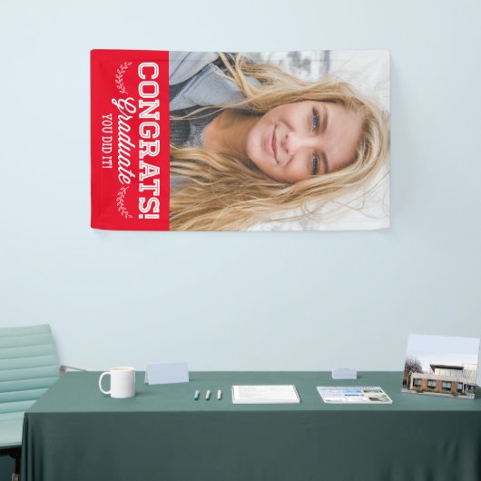 Glückwunsch Grad | Foto hinzufügen Banner (Messeveranstaltung)