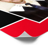 Glückwunsch Grad Foto Name Gold Schwarz Poster (Ecke)