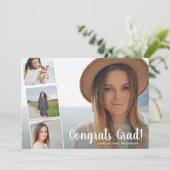 Glückwunsch Grad, Fotocollage, Fun Graduation Part Ankündigung (Stehend Vorderseite)