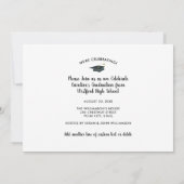 Glückwunsch Grad, Fotocollage, Fun Graduation Part Ankündigung (Rückseite)