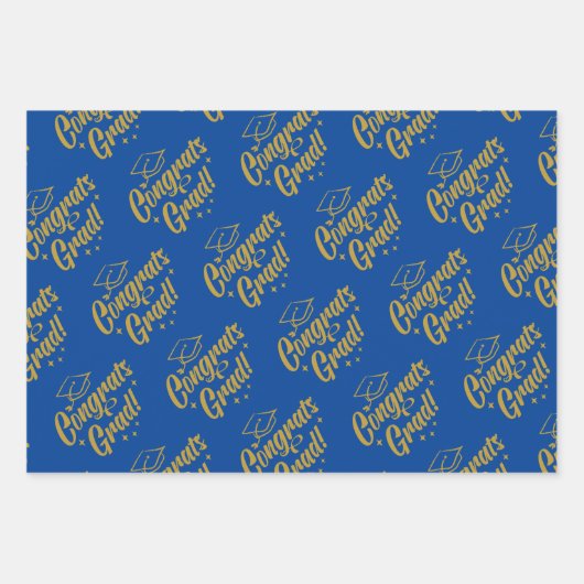 Glückwunsch Grad Geschenkpapier Set (Vorderseite)