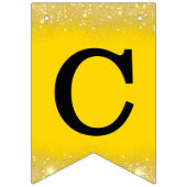 Glückwunsch Grad Glückwunsch Gelb Schwarz Wimpelkette (Zweite Fahne)