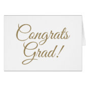 Glückwunsch Grad Gold benutzerdefinierte Skriptkla (Vorderseite (Horizontal))