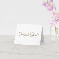 Glückwunsch grad gold skriptkalligrafie elegant